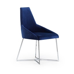 [FZ94628] Sedia Enzio tessuto blu parliament