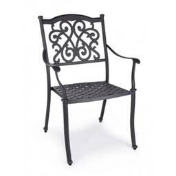[B0805105] 4x Sedia da giardino ferro C-BR Ivrea Antracite