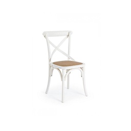 [B0743223] Sedia in  Legno Bianca retro
