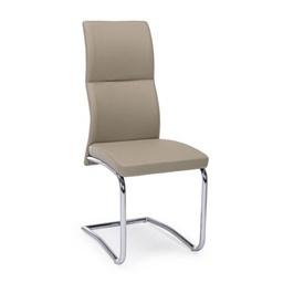 [B0730012] Sedia in ecopelle Tortora THELMA 44x58x h104 cm
