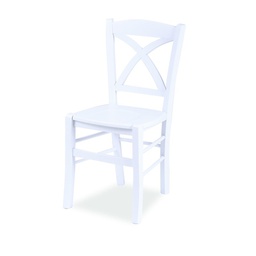 [EFFEZ53613] Sedia in legno di faggio bianca seduta in multistrato 45x45xh.89 cm EFFEZ