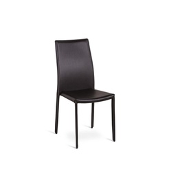 [OM/140/C] 4x Sedia in similcuoio cioccolato  struttura in metallo  441xh.95 cm