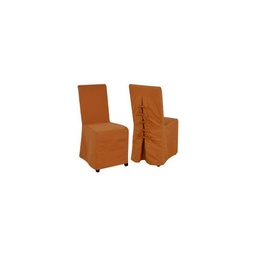 [V9135240000] Sedia in tessuto arancio  cm. 47 x 57 h 100