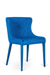 [OM/224/BL] 4xSedia in tessuto blu 58x50,5x83h cm 