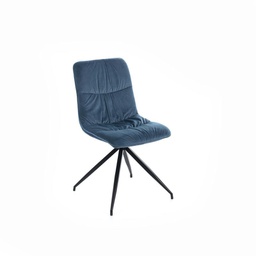 [OM/282/VP] 4x Sedia in tessuto microfibra effetto velluto verde petrolio  438xh. 86.5 cm