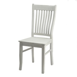 [V8029970000] Sedia legno nantes bianca cm 42x45