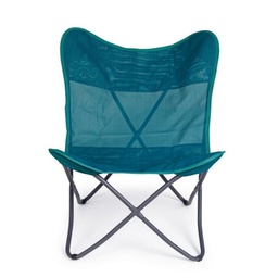 [19905155] Sedia mare pieghevole in textilene Verde Acqua BUTTERFLY GABICCE 77.5x81x h89 cm iperbriko