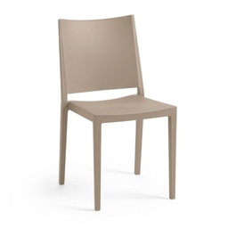 [FZ94736] Sedia salotto in polipropilene Tortora MOSK 46x56x h82 cm