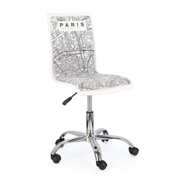 [B0710162] Sedia ufficio acciaio similpelle Young Paris cm 42,5 x 40 x 87