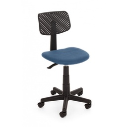 [B0710636] Sedia ufficio con ruote blu regolabile