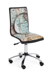 [B5710108] Sedia ufficio ecopelle acciaio Young Gulliver