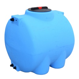 [DFLEX-349-ECHL-0300] Serbatoio In Polietilene Fuori Terra Azzurro Orizzontale