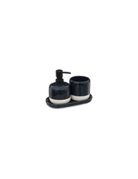 [20037325] Set 3 Accessori Bagno 174704B Verde Petrolio