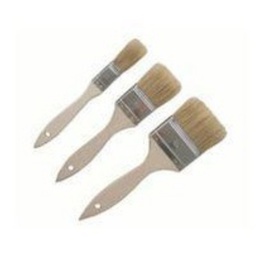 [N0Q10196000] Set 3 pennelli setola manico in legno