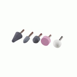 [19919229] Set 5 Molette Mole Abrasive Rotative Con Gambo Codolo 6Mm Per Trapano