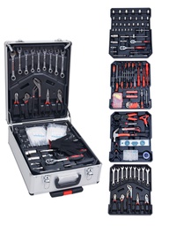 [8056157804215] Set attrezzi valigia trolley con utensili in alluminio 826pz