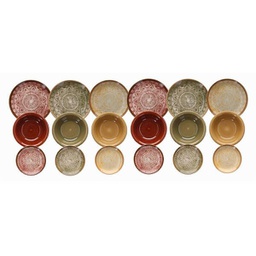 [19913636] Set di 18 piatti Iglesias Tognana