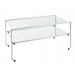 [1936265] Set di 2 mensole sovrapponibili Sky, dimensioni cm.47x23x26, colore argento metallizzato satinato