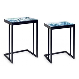 [B0740399] Set due tavolini arredo bizzotto