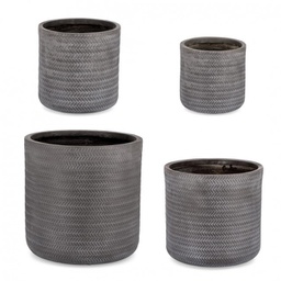[B0790644] Set4 P.Vaso Tressage Cil Antracite