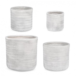[B0790643] Set4 P.Vaso Tressage Cil Bianco