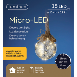 [19974557] Sfera 15 led D10 cm x H8 cm