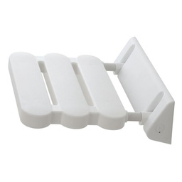 [BR289012] Sgabello Doccia in alluminio e ABS a Ribalta 30,7x23,5 cm