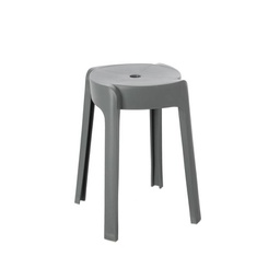 [20040746] Sgabello bagno in plastica grigio - Idroclic