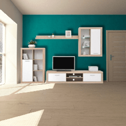 [EFFEZ91840] Soggiorno moderno Sunset rovere sonoma e bianco EFFEZ