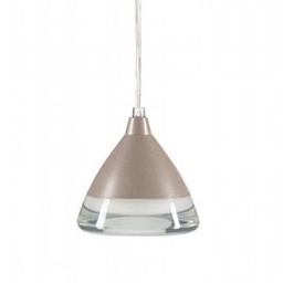 [SOV98781/39] Sospensione in Alluminio Pressofuso con Diffusore in Acrilico - 20W, 1800 Lumen, Luce Calda tortora