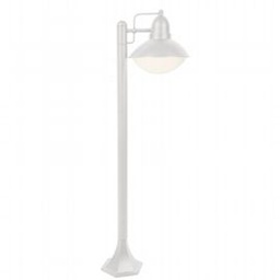 [SOV593/02] Struttura in alluminio pressofuso con connettore, portalampada in porcellana E27, adatta per lampade a risparmio energetico, altezza max lampada 160 mm, alimentazione 230V, protezione IP44, potenza massima lampade 60W bianco