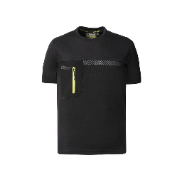 [2003405] T-Shirt Black Carbon L Christal Upower