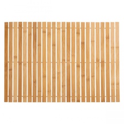 [19921692] Tappeto da bagno in bamboo naturale 60x40 cm