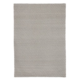 [B0607715] Tappeto da esterno grigio in fibra sintetica lavorato a mano 230x350
