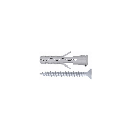 [F60027B0603000] Tassello Nylon Con Bordo Con Vite 6X30