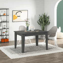 [EFFEZ97905] Tavolo allungabile Megaron antracite 120x80 cm EFFEZ
