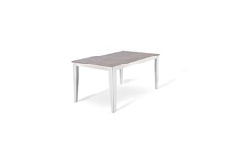 [OM/430/MA] Tavolo allungabile antracite-bianco 80 cm x 130-290 cm H. 76 cm