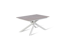 [OM/433/MA] Tavolo allungabile antracite-bianco 90 cm x 140- 190 cm H. 76 cm
