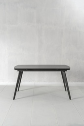[OM/356/GR] Tavolo allungabile con top in ceramica grigio antracite 140/170/200x90x76h cm