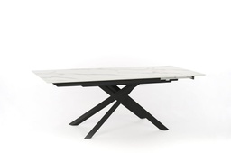 [OM/350/MB] Tavolo allungabile con top in marmo calacatta 170/270x90x76h cm