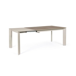 [B0731246] Tavolo allungabile grigio e tortora