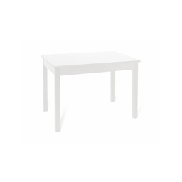 [A10002] Tavolo da pranzo Bianco Frassinato in legno nobilitato cm 70x110