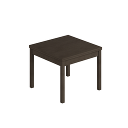 [AZ26410] Tavolo da pranzo quadrato apribile a libro colore Fango H77x90x90cm