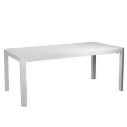 [V6457030000] Tavolo in alluminio Claveland bianco allungabile rettangolare