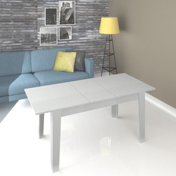 [EFFEZ93453] Tavolo in legno Allungabile Bianco 140-180x80 cm TOLMEN EFFEZ