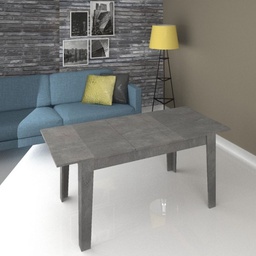 [EFFEZ93451] Tavolo in legno Allungabile Cemento 140-180x80 cm TOLMEN EFFEZ
