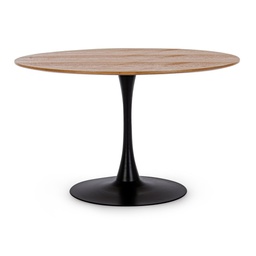 [B0732980] Tavolo in legno e acciaio stile naturale Ø120a - 75h
