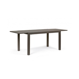 [B0662980] Tavolo per esterno allungabile in alluminio Caffè HILDE YK14 140-210x77x h75 cm