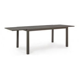 [B0662981] Tavolo per esterno allungabile in alluminio Caffè HILDE YK14 160-240x90x h75 cm
