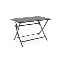 [B0662505] Tavolo per esterno in alluminio Antracite ELIN 110x70x h71 cm